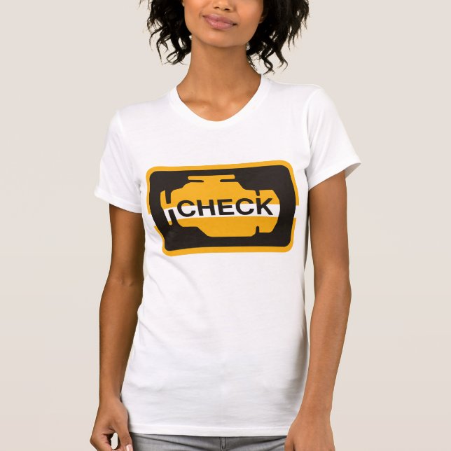 Camiseta Check Engine Light Womens T-Shirt (Frente)