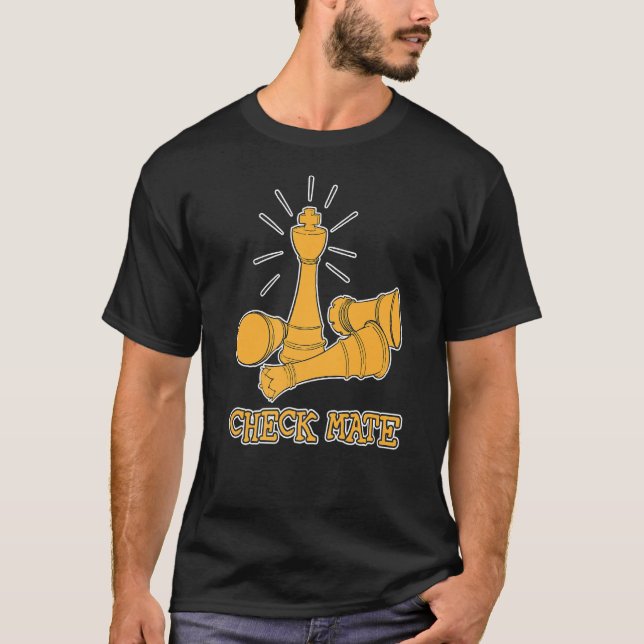 Camiseta Check Mates Chess Player Mestre (Frente)
