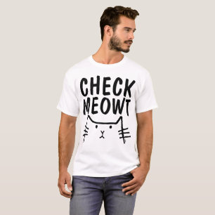 Camiseta CHECK MEOWT Funny Cat T-shirts