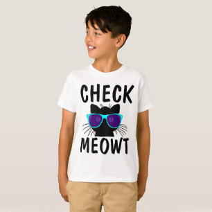 Camiseta CHECK MEOWT (T-shirts de gatos engraçados) para m