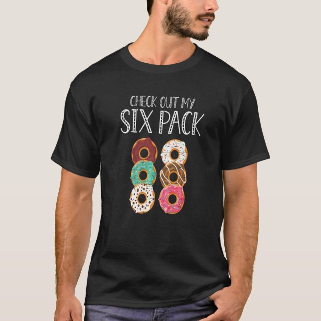 Camiseta Check Out My Six Pack Baking Pastry Hole Chef Bake (Frente)
