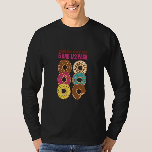 Camiseta Check Out My Six Pack Donut  1 (Frente)