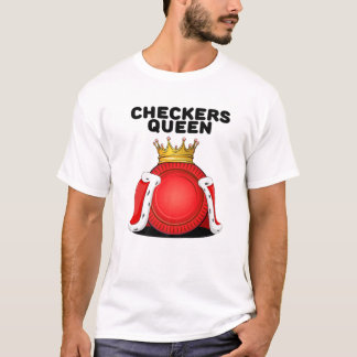 Camiseta Checkers Queen Womens Boardgames Conselhos