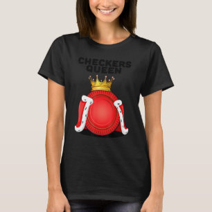 Camiseta Checkers Queen Womens Boardgames Conselhos