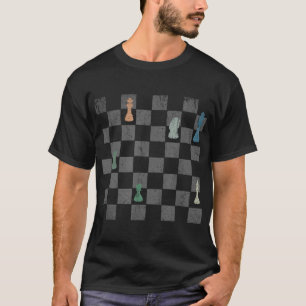 Camiseta Checkma do Conselho do Xadrez do Xadrez do Vovô do