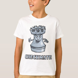 Camiseta Checkmate engraçado da parte de xadrez do rook