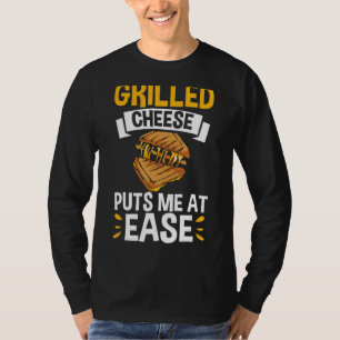 Camiseta Cheddar Cheese Snacks Queijos grelhados Toas Sandu