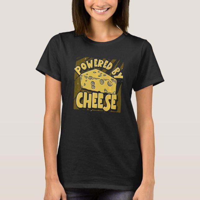 Camiseta Cheddar Foodie Queijo com Comida (Frente)