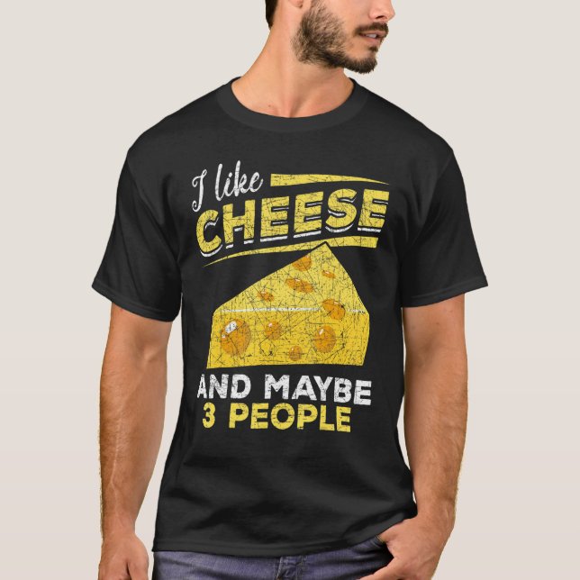 Camiseta Cheddar Queijo Foodie Snack Gouda Queijo 1 (Frente)