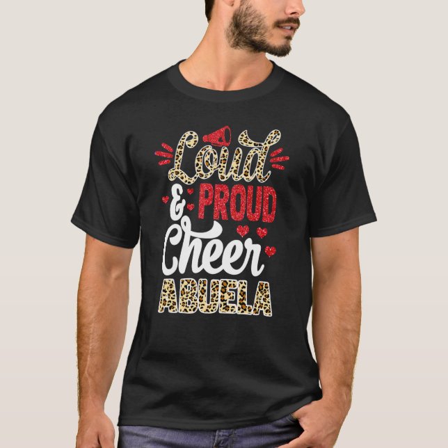 Camiseta Chee Abuela, A Maior Impressão De Leopardo Do Vent (Frente)