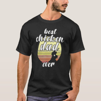 Camiseta Cheeky Chicken Retro Pôr do Sol Melhor Pai de Fran