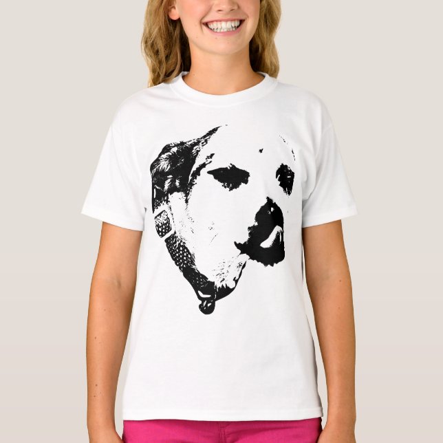 Camiseta Cheeky Terrier – Impressão Artística Wink (Frente)