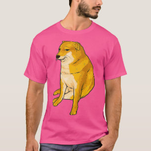 Camiseta Cheems Dog Engraçado Shiba Inu Dank Premium