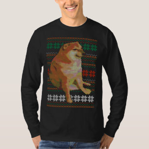 Camiseta Cheems Ugly Christmas Sweater Doge Meme Design