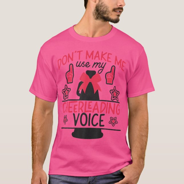 Camiseta Cheer Cheerleading Coach Dont Make Me Use My Cheer (Frente)