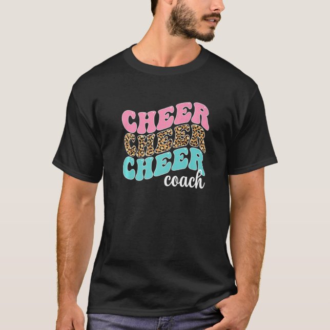 Camiseta Cheer Coach Cheerleading Coach Cheerleader Coach   (Frente)