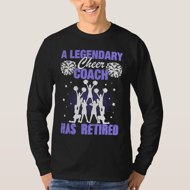 Camiseta Cheer Coach Retired Cheerleading Cheering Team (Frente)
