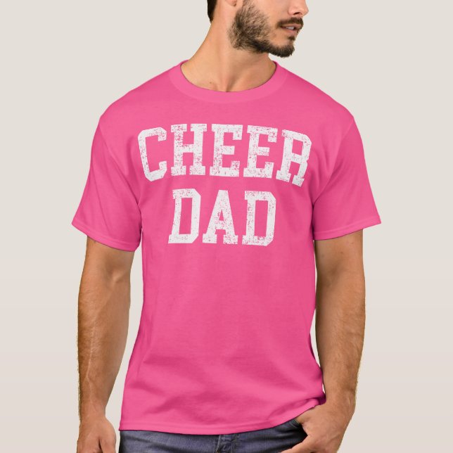 Camiseta Cheer Dad Cheerleading Matching Parents (Frente)
