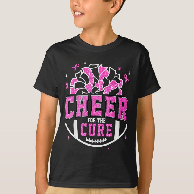 Camiseta Cheer For The Breast Cancer Awareness Cheerleader  (Frente)