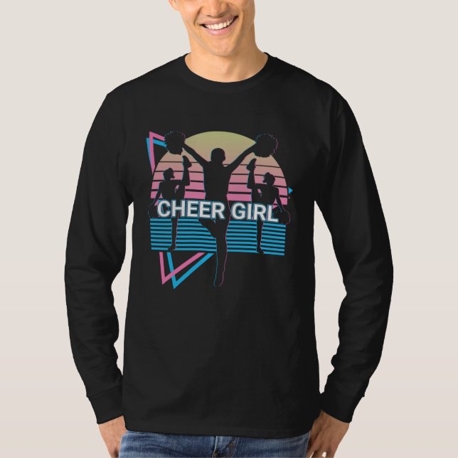 Camiseta Cheer Girl Cheerleader Retro Cheeerleading (Frente)