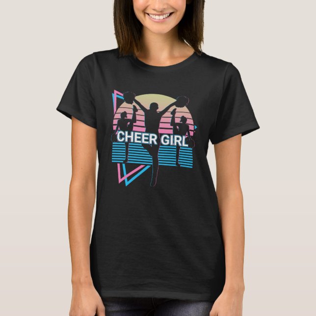 Camiseta Cheer Girl Cheerleader Retro Cheeerleading (Frente)