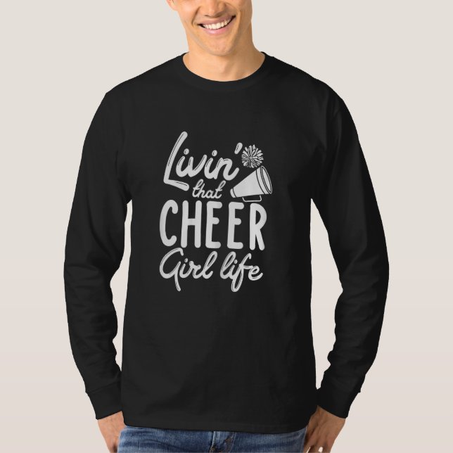 Camiseta Cheer Girl Cheerleading Girls Cheerleader Cheering (Frente)