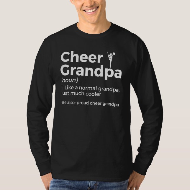Camiseta Cheer Grandpa Definition Cheerleading (Frente)