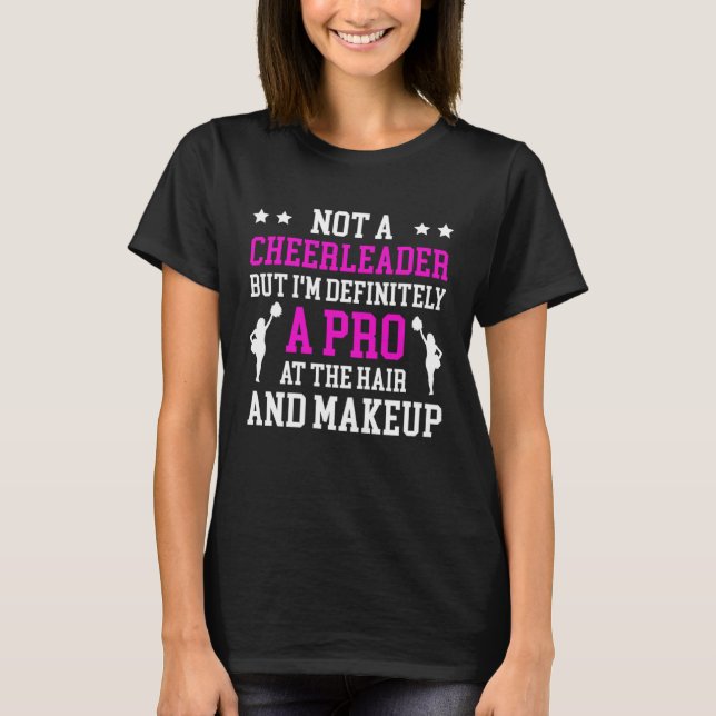 Camiseta Cheer Mom Cheerleading Cheerleader Definitely Pro  (Frente)
