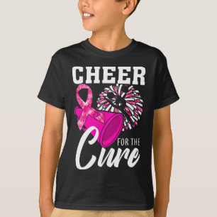 Camiseta Cheer Para A Mês de consciência do câncer de mama
