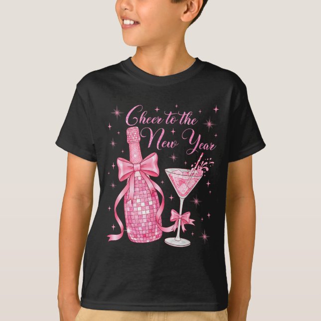 Camiseta Cheer To The New Year Happy New Year 2026 Countdow (Frente)