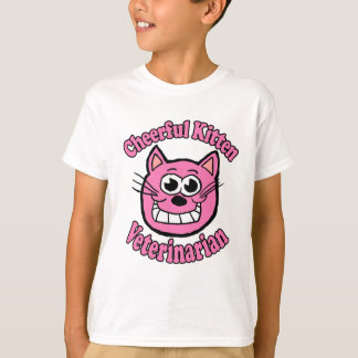 Camiseta Cheerful Kitten Veterinarian