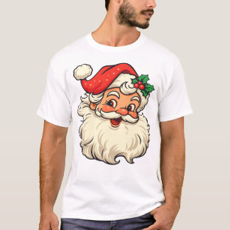 Camiseta Cheerful Santa Claus with a Jolly Smile