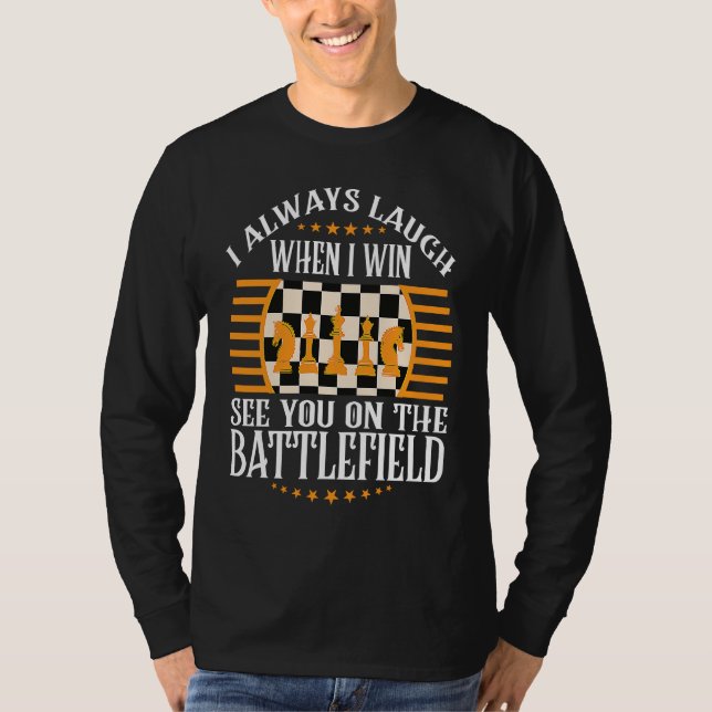 Camiseta Cheerful Thoughts Of Smartness Of Chess Quote (Frente)