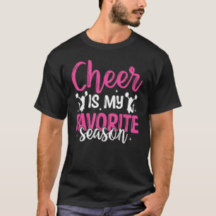 Camiseta Cheerhead Dizendo Slogan Cheer É Meu Favorito