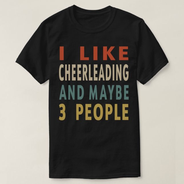 Camiseta Cheerhead Lover Engraçado Ideia De Presente Eu Gos (Frente do Design)