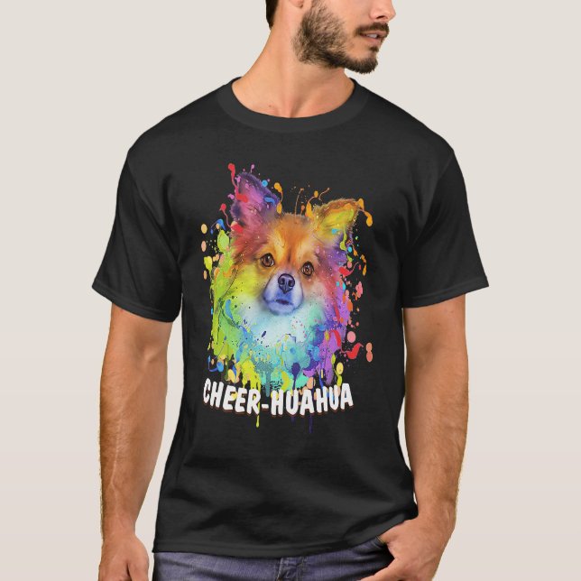 Camiseta Cheerhuahua Chihuahua Humor Chiwawa (Frente)