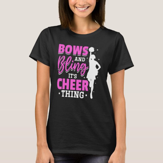 Camiseta Cheerleader, Arcos de torcida e Bling é mais anima (Frente)