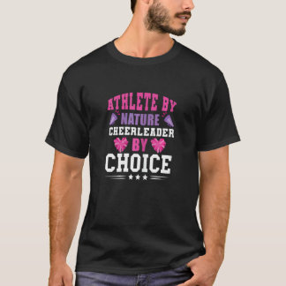 Camiseta Cheerleader Athlete By Nature Cheering Pom Poms Le