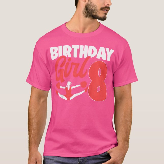 Camiseta Cheerleader Birthday Cheer Girl Cute Cheerleading  (Frente)