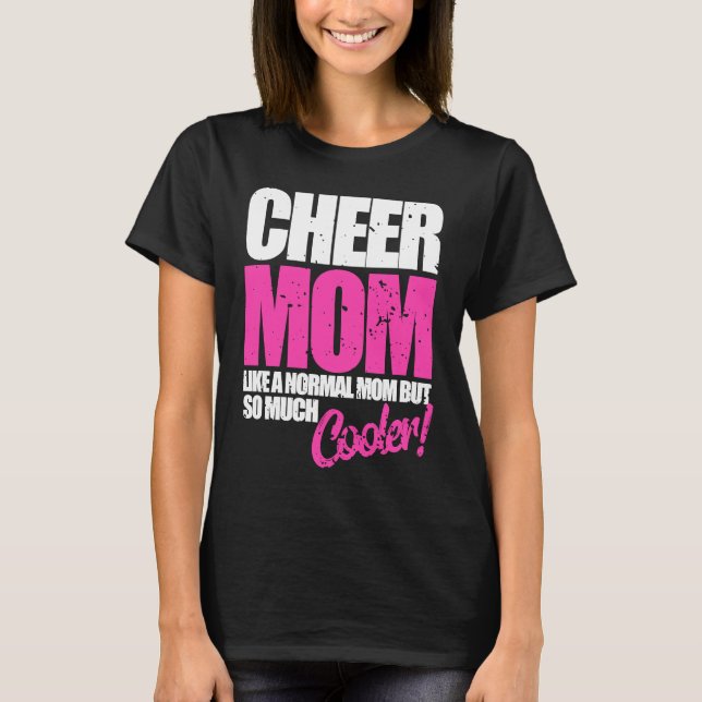 Camiseta Cheerleader Cheer Mom  Cute Cheerleading (Frente)