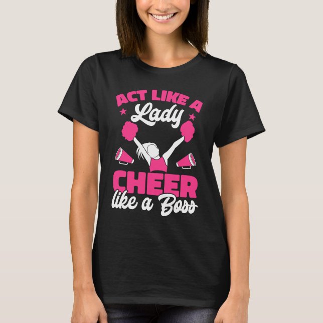 Camiseta Cheerleader Cheerhead Act como Lady Cheer li (Frente)