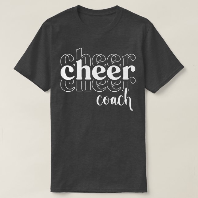 Camiseta Cheerleader Cheerhead do treinador (Frente do Design)