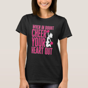 Camiseta Cheerleader Cheerhead quando em dúvida aplauda seu