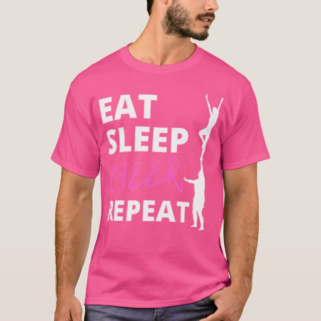 Camiseta Cheerleader Comer Sono Repetir Cheerhead (Frente)