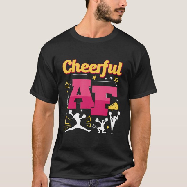 Camiseta Cheerleader De Equipe De Desempenho De Aplausos Af (Frente)