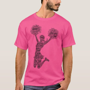 Camiseta Cheerleader De Liderança Animadora Garota Jovem Es