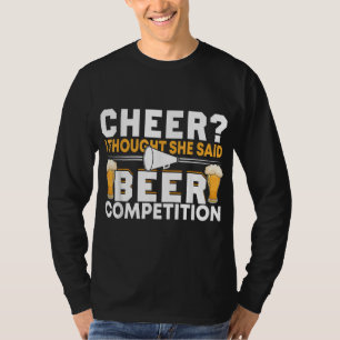Camiseta Cheerleader De Saúde Que Pensei Que Ela Disse Comp