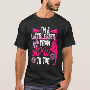 Camiseta Cheerleader Do Arco Ao Toe Adora Animar O Tumble