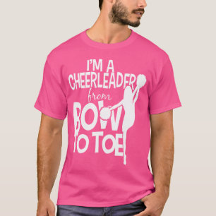 Camiseta Cheerleader Do Arco Ao Tornozelo Do Toe Silhouett