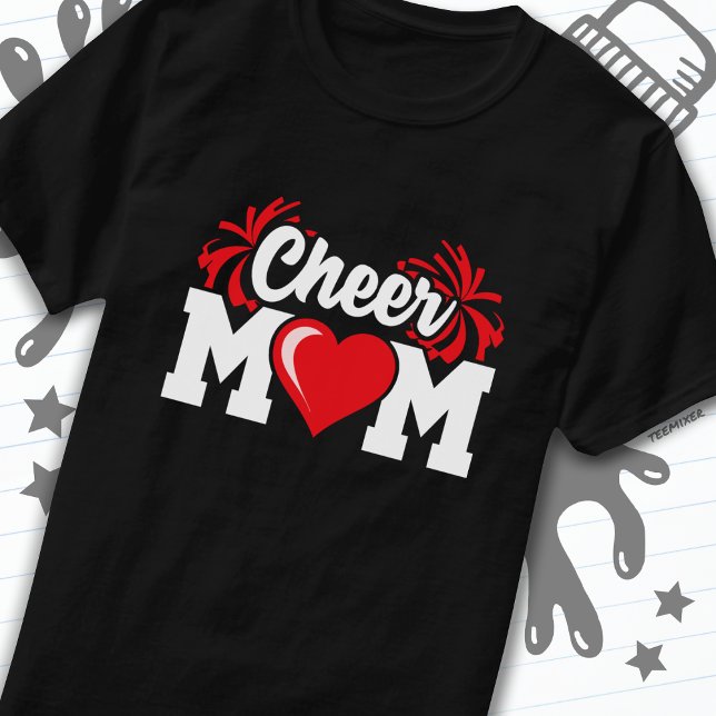 Camiseta Cheerleader escolar esquadrão esportes orgulhosos  (Criador carregado)